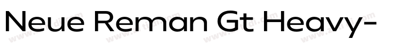 Neue Reman Gt Heavy字体转换